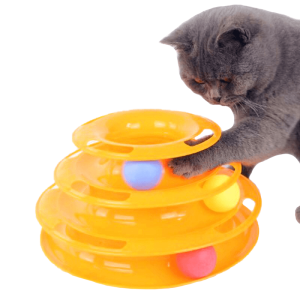 jouet pour chat tour de balles accessoires chat au bonheur du chat boutique daccessoires pour votre chat 890920