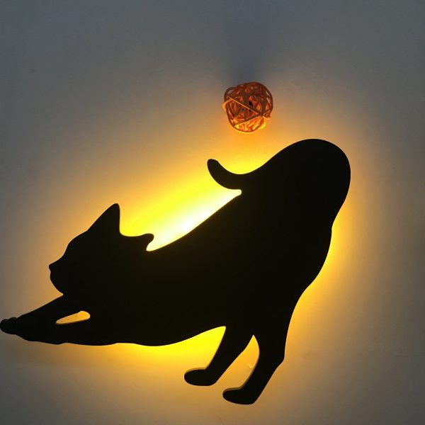 lampe de decoration chat doux reflet accessoires chat au bonheur du chat boutique daccessoires pour votre chat variante 5 841752