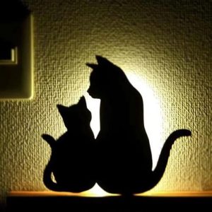 lampe de decoration chat doux reflet accessoires chat au bonheur du chat boutique daccessoires pour votre chat variante 9 467789