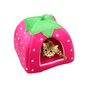 niche pour chat fraise accessoires chat au bonheur du chat boutique daccessoires pour votre chat 825743