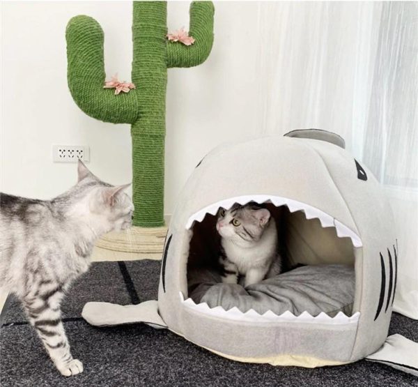 niche pour chat requin accessoires chat au bonheur du chat boutique daccessoires pour votre chat 842866