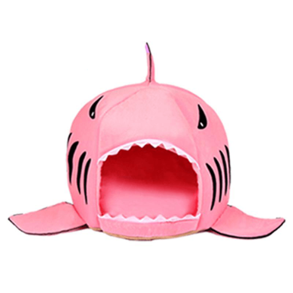 niche pour chat requin accessoires chat au bonheur du chat boutique daccessoires pour votre chat rose m 50x50x48cm 319886