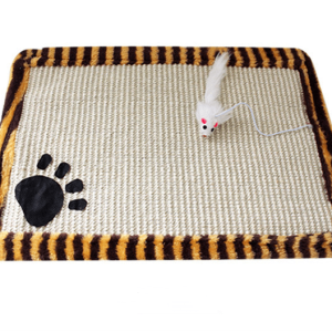 tapis a griffes patte accessoires chat au bonheur du chat boutique daccessoires pour votre chat jaune et noir 226365