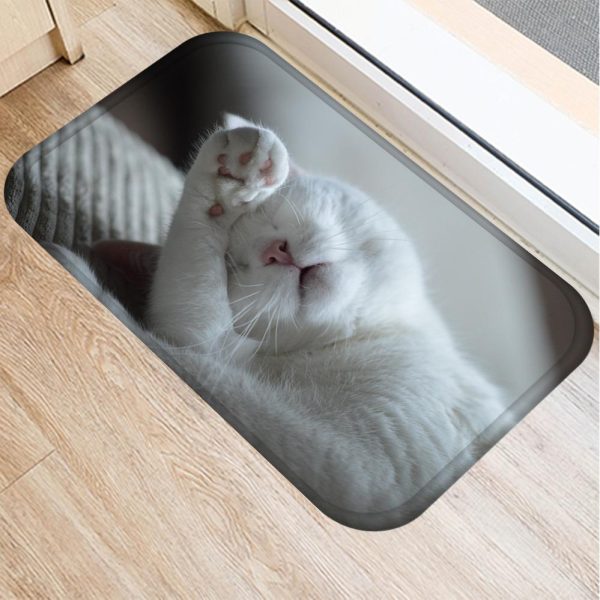 tapis anti glisse chat mignon realiste accessoires chat au bonheur du chat boutique daccessoires pour votre chat variante 5 981093