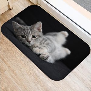 tapis anti glisse chat mignon realiste accessoires chat au bonheur du chat boutique daccessoires pour votre chat variante 7 625154