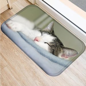 tapis anti glisse chat mignon realiste accessoires chat au bonheur du chat boutique daccessoires pour votre chat variante 9 860472
