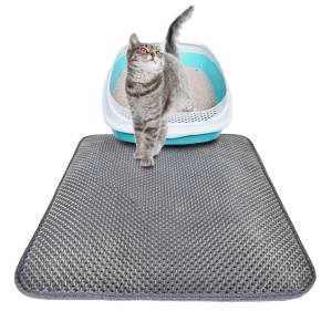 tapis de sol pour litiere accessoires chat au bonheur du chat boutique daccessoires pour votre chat gris l 752028