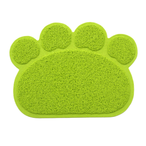 tapis de sol pour litiere patte de chat tapis de sol au bonheur du chat boutique daccessoires pour votre chat vert 357253