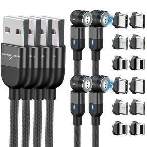 the last cable 3 in 1 magnetic charger black 4 pack a70cf3ce e18c 4566 9b63 01ac38004a59