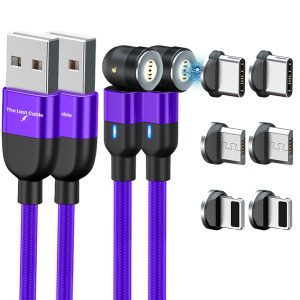 the last cable 3 in 1 magnetic charger purple 2 pack f747cc46 7651 4d9d 80d8 8c435ecd855a